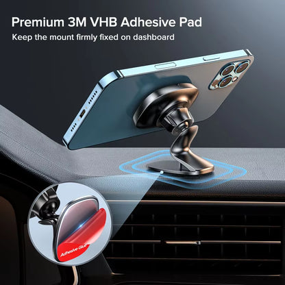 QOOVI Magnetic Car Phone Holder Stand 360 Degree Mobile Cell Air Vent Magnet Mount GPS Support for Iphone Xiaomi Samsung Huawei