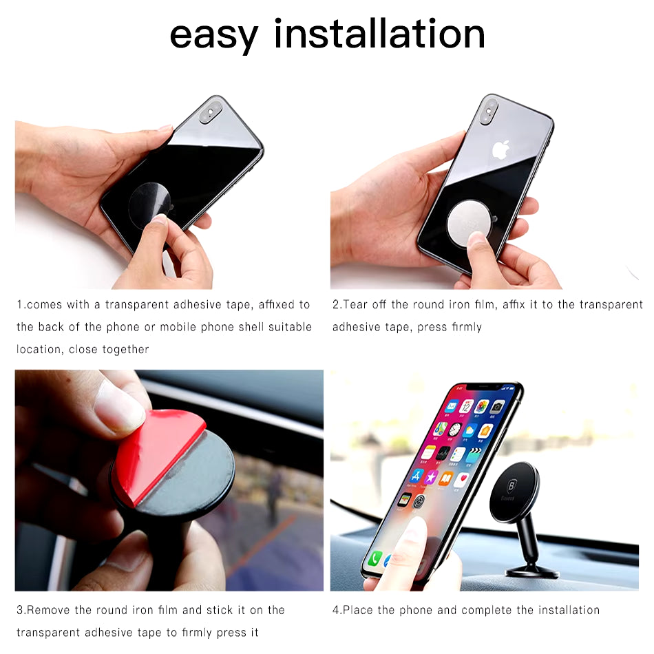 Baseus  Car Holder for Mobile Phone Holder Stand in Car Mount Phone Holder for Car 360 Degree Magnetic Car Phone Holder