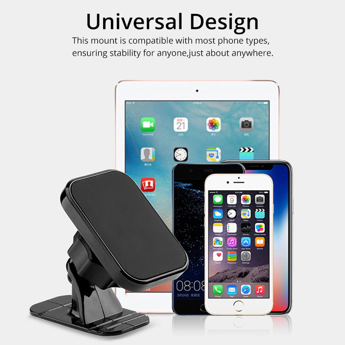 Magnetic Car Phone Holder Stand 360 Degree Mobile Cell Air Vent Magnet Mount GPS Support for Iphone Xiaomi Samsung Huawei